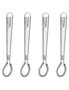 Juego de 4 Batidores de Huevo CRZQXOUR Acero Inoxidable