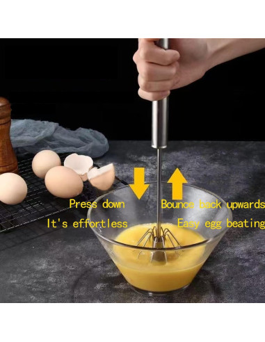 Batidores de Huevo Manual Xxshcdz 3 Piezas 25-35 cm