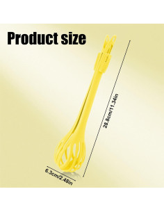Clip de Comida y Batidor de Huevos Gosknor Amarillo 28.8cm 2