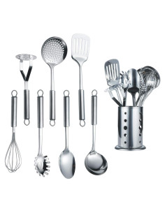 Juego de Utensilios de Cocina Berglander 8 Piezas Acero Inoxidable