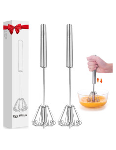 Batidor de Huevos Newness Acero Inoxidable 2 Piezas 30.4 cm