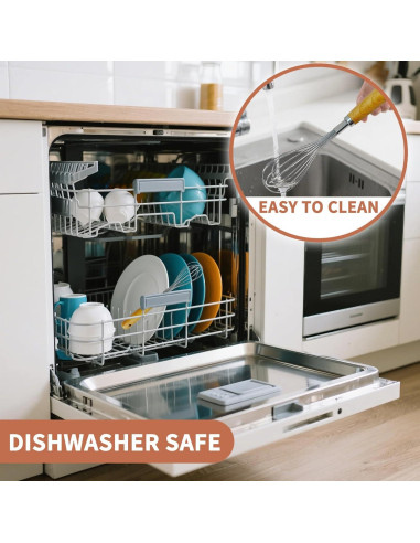 Batidores de Alambre MCSDFN - Acero Inoxidable y Madera