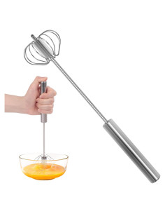 Batidor Semiautomático Acero Inoxidable Hansgo 30 cm