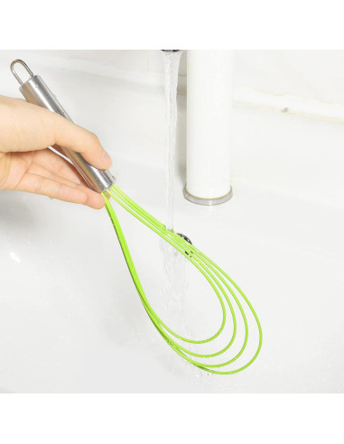 Juego de 3 Batidores Planos de Silicona Webake - Resistente al Calor