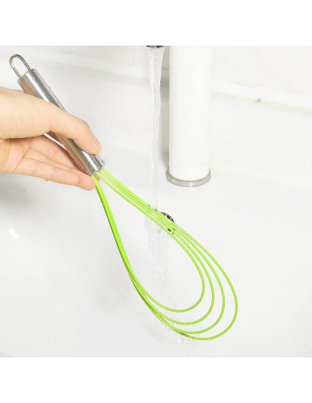 Juego de 3 Batidores Planos de Silicona Webake - Resistente al Calor