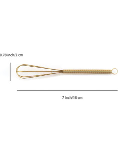 Set de 4 Mini Batidores de Acero Inoxidable TYGYLZGCF 18 cm 2