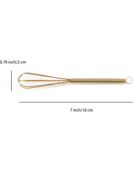 Set de 4 Mini Batidores de Acero Inoxidable TYGYLZGCF 18 cm