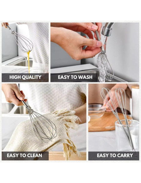 Batidores de Acero Inoxidable Chandler - Juego de 3 Tamaños