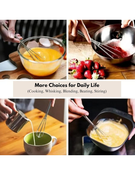 Batidores de Acero Inoxidable Chandler - Juego de 3 Tamaños