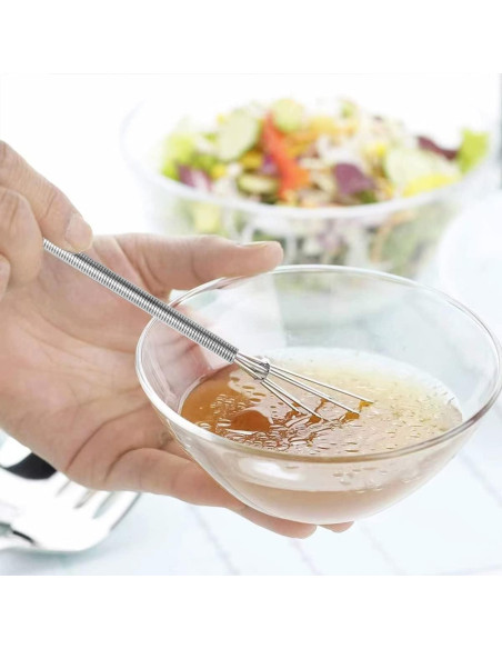 Juego de 6 Mini Batidores Ainvhh Acero Inoxidable 18 cm