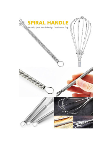 Batidores de Acero Inoxidable Chandler - Juego de 3 Tamaños