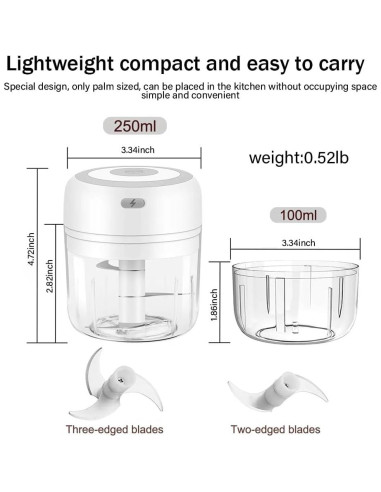 Triturador Eléctrico Inalámbrico HuanQiuSensmart 100ML