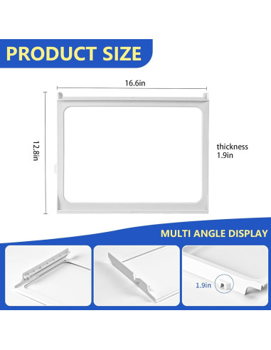 Marco de estante de refrigerador W11368751 compatible Whirlpool