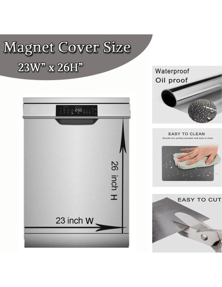 Cubierta Magnética para Lavavajillas Gallo Floral 58x66 cm