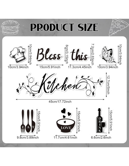 Decoraciones Magnéticas para Lavavajillas Wayyogh 9 Piezas