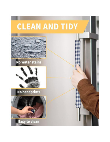 Cubiertas de Manijas de Refrigerador LBCASA Juego de 2