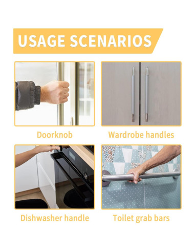 Cubiertas de Manijas de Refrigerador LBCASA Juego de 2