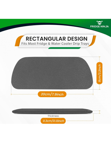 Bandeja de Goteo Gris Ellis Harper 20,07x8,13 cm Absorbente