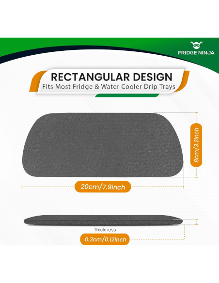 Bandeja de Goteo Gris Ellis Harper 20,07x8,13 cm Absorbente