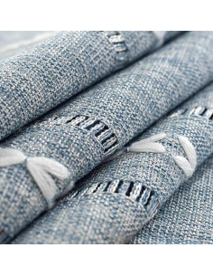 Mantel de Mesa de Noche Utobanh 40x90 cm Azul Grisáceo 2