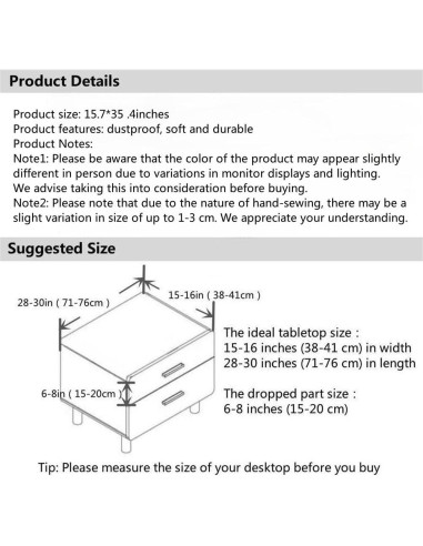 Mantel de Mesa de Noche Utobanh 40x90 cm Azul Grisáceo