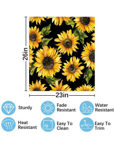 Cubierta Magnética OSAM SPACE Girasol Acuarela 66x58 cm 2