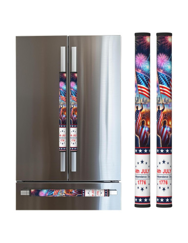 Cubiertas para Manijas de Refrigerador LORTURE 4 de Julio - Juego 2