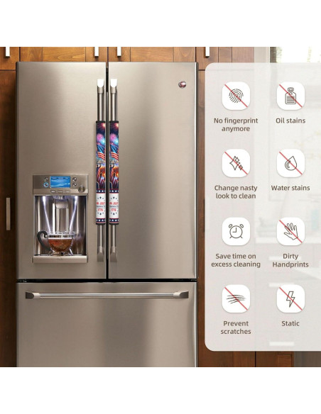 Cubiertas para Manijas de Refrigerador LORTURE 4 de Julio - Juego 2