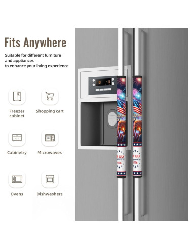 Cubiertas para Manijas de Refrigerador LORTURE 4 de Julio - Juego 2