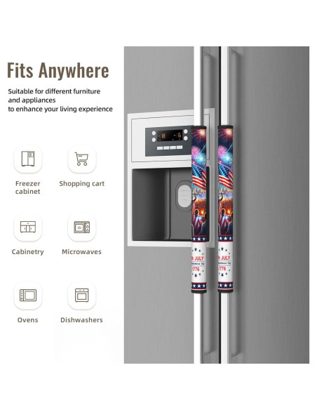 Cubiertas para Manijas de Refrigerador LORTURE 4 de Julio - Juego 2