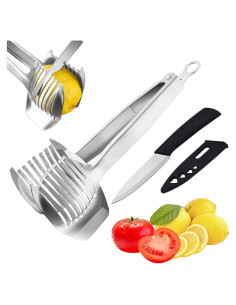KAYCROWN Soporte para Cortar Tomates y Limones - Acero Inoxidable