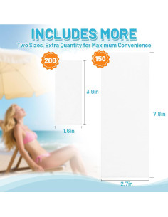 350 Tiras de Cera Depilación Fleece YYZ - Piel Sensible 2