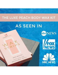 Tiras de Cera Veganas The Luxe Peach 40 Unidades Cuerpo y Cara 2
