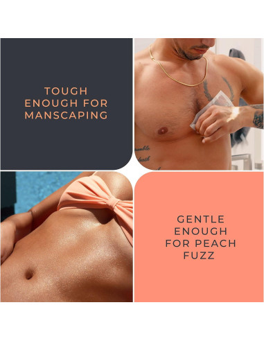 Tiras de Cera Veganas The Luxe Peach 40 Unidades Cuerpo y Cara
