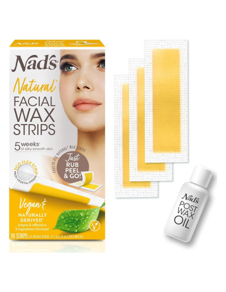 Cintas de Cera Facial Nad's - Natural 30 Cuentas