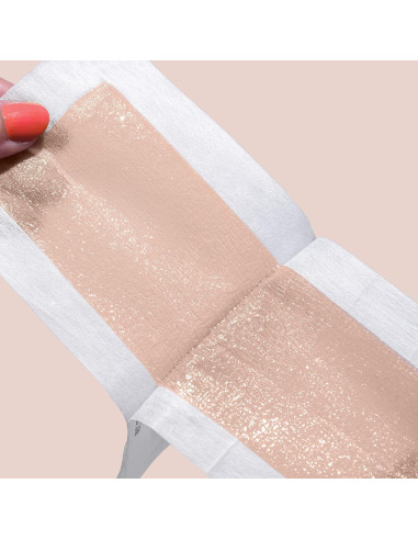 Tiras de Cera Veganas The Luxe Peach 40 Unidades Cuerpo y Cara