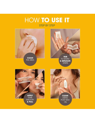 Cintas de Cera Facial Nad's - Natural 30 Cuentas