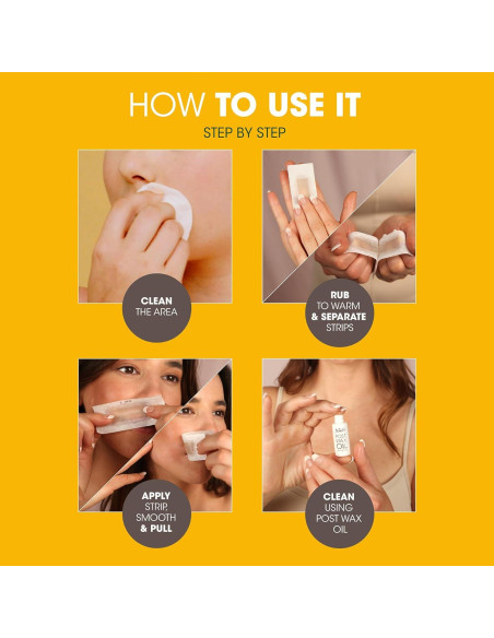 Cintas de Cera Facial Nad's - Natural 30 Cuentas