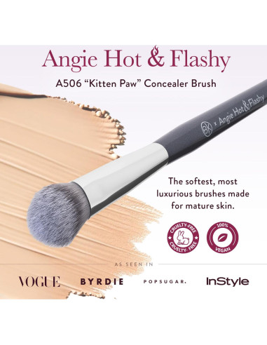 Brocha de Corrector A506 BK Beauty - Vegana y Precisa