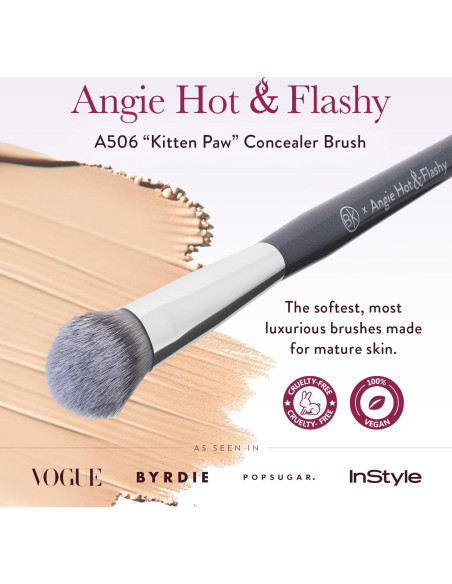 Brocha de Corrector A506 BK Beauty - Vegana y Precisa