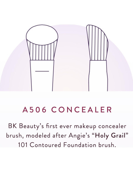 Brocha de Corrector A506 BK Beauty - Vegana y Precisa