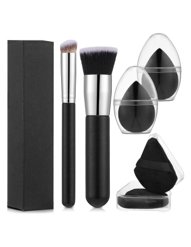 Juego de 6 Brochas de Maquillaje ProSuites - Negro