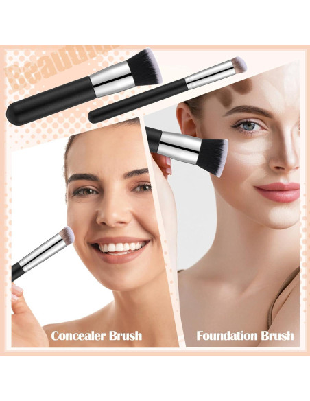 Juego de 6 Brochas de Maquillaje ProSuites - Negro