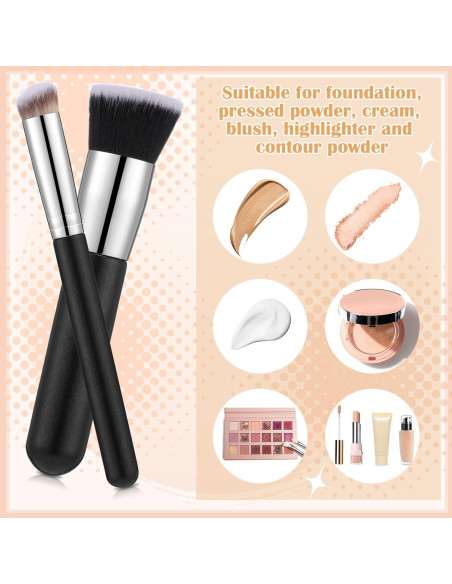 Juego de 6 Brochas de Maquillaje ProSuites - Negro