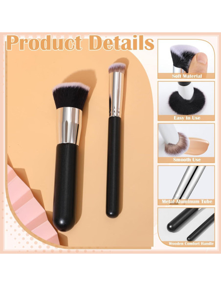 Juego de 6 Brochas de Maquillaje ProSuites - Negro