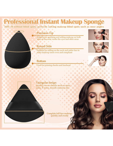 Juego de 6 Brochas de Maquillaje ProSuites - Negro