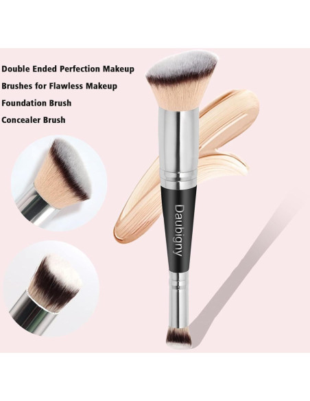 Brocha de Maquillaje Doble Cara Daubigny Angulada Luxe