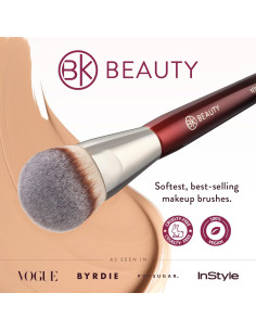 Brocha de Base Contornada BK Beauty - Fibra Vegana Suave 2