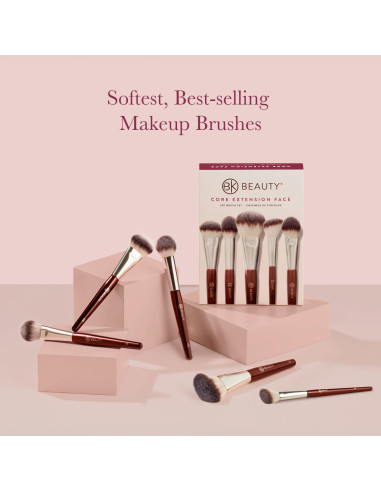 Juego de Brochas de Maquillaje BK Beauty 5PC Profesional