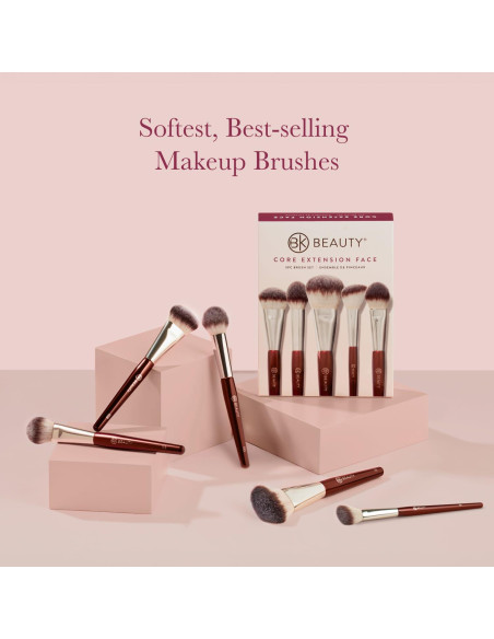 Juego de Brochas de Maquillaje BK Beauty 5PC Profesional